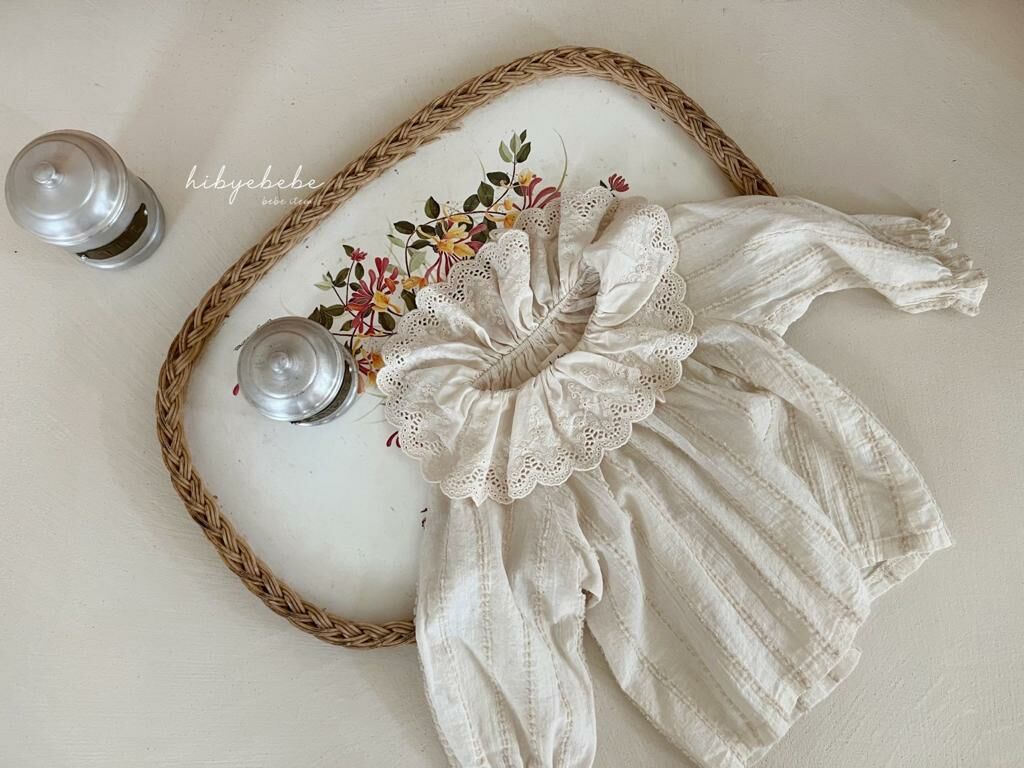 (現貨) 韓國製 Hibyebebe 童裝 Ruffle領長袖襯衫