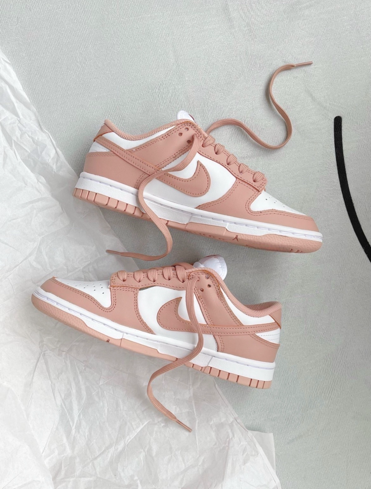 Nike Dunk Low Rose Whisper 香檳粉 玫瑰 粉白 乾燥玫瑰 女鞋 玫瑰粉 DD1503-118/預購