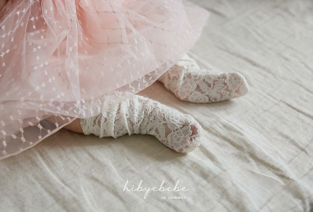 (現貨) 韓國製 Hibyebebe 童裝 Lace襪仔 襪套