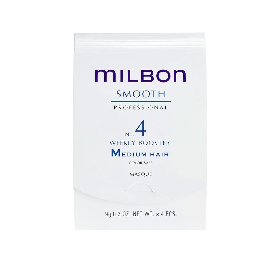 Milbon - MILBON Global Smooth No.4 Medium Hair Weekly Booster Masque 亮澤順滑家居護理（普通髮質適用） 4X9g