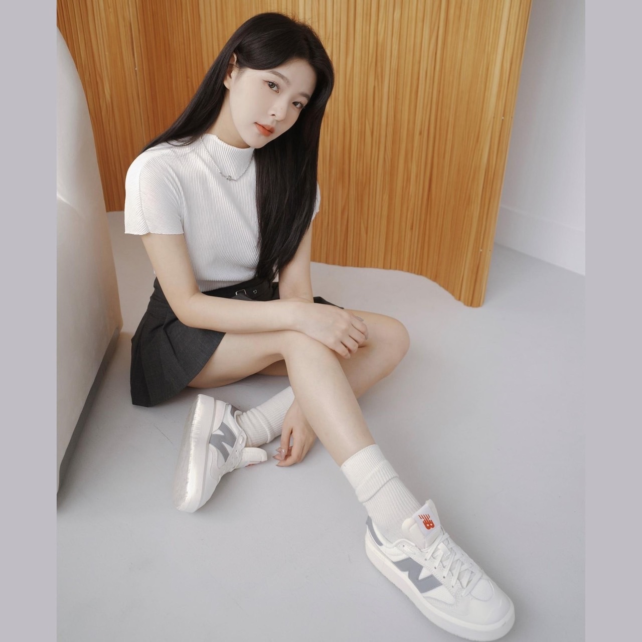 New Balance 302 銀灰復古厚底鞋