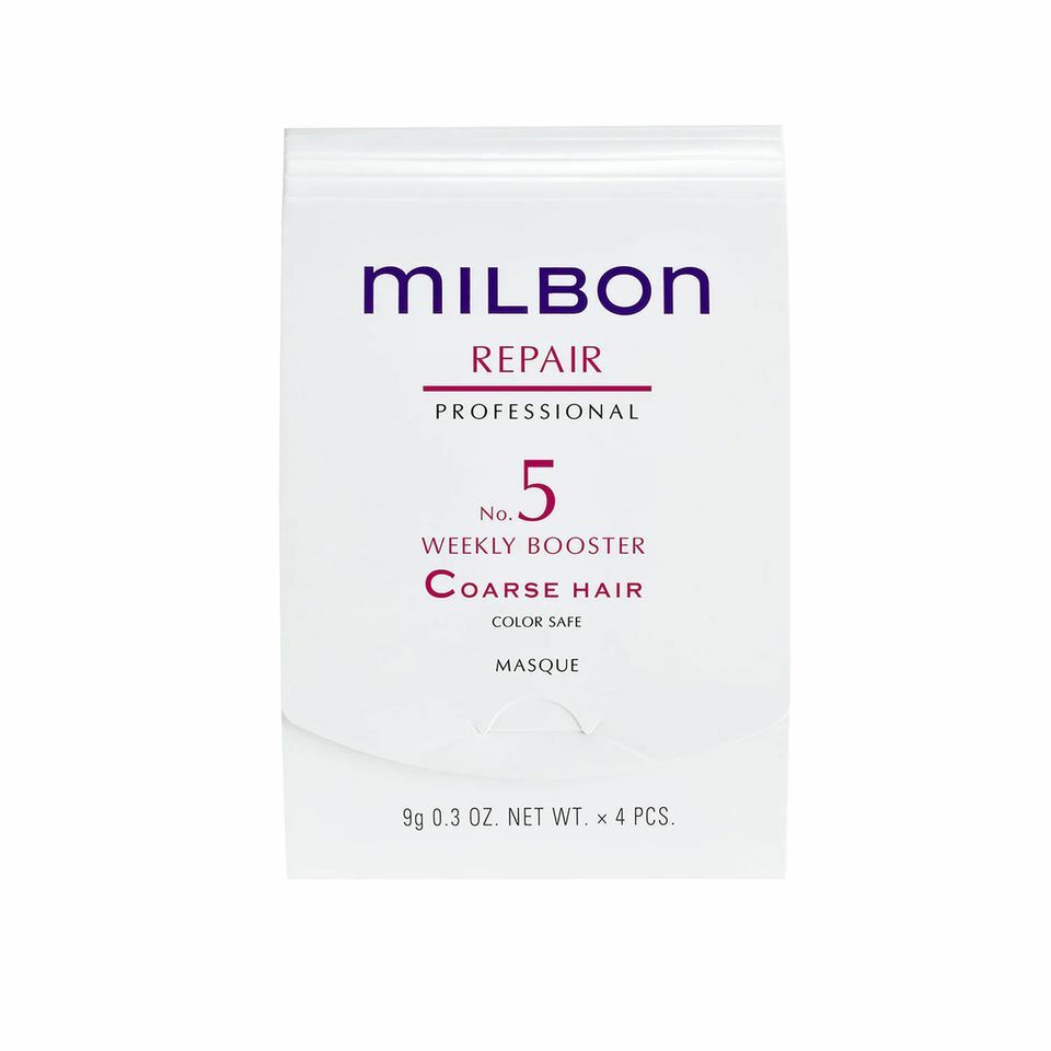 Milbon - MILBON Global Repair No.5 Coarse Hair Weekly Booster Masque 修護恢復家居護理 (粗硬髮質適用） 4X9g