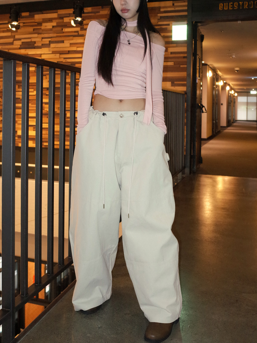 (UNISEX) Hiroi ballon pants in IVORY