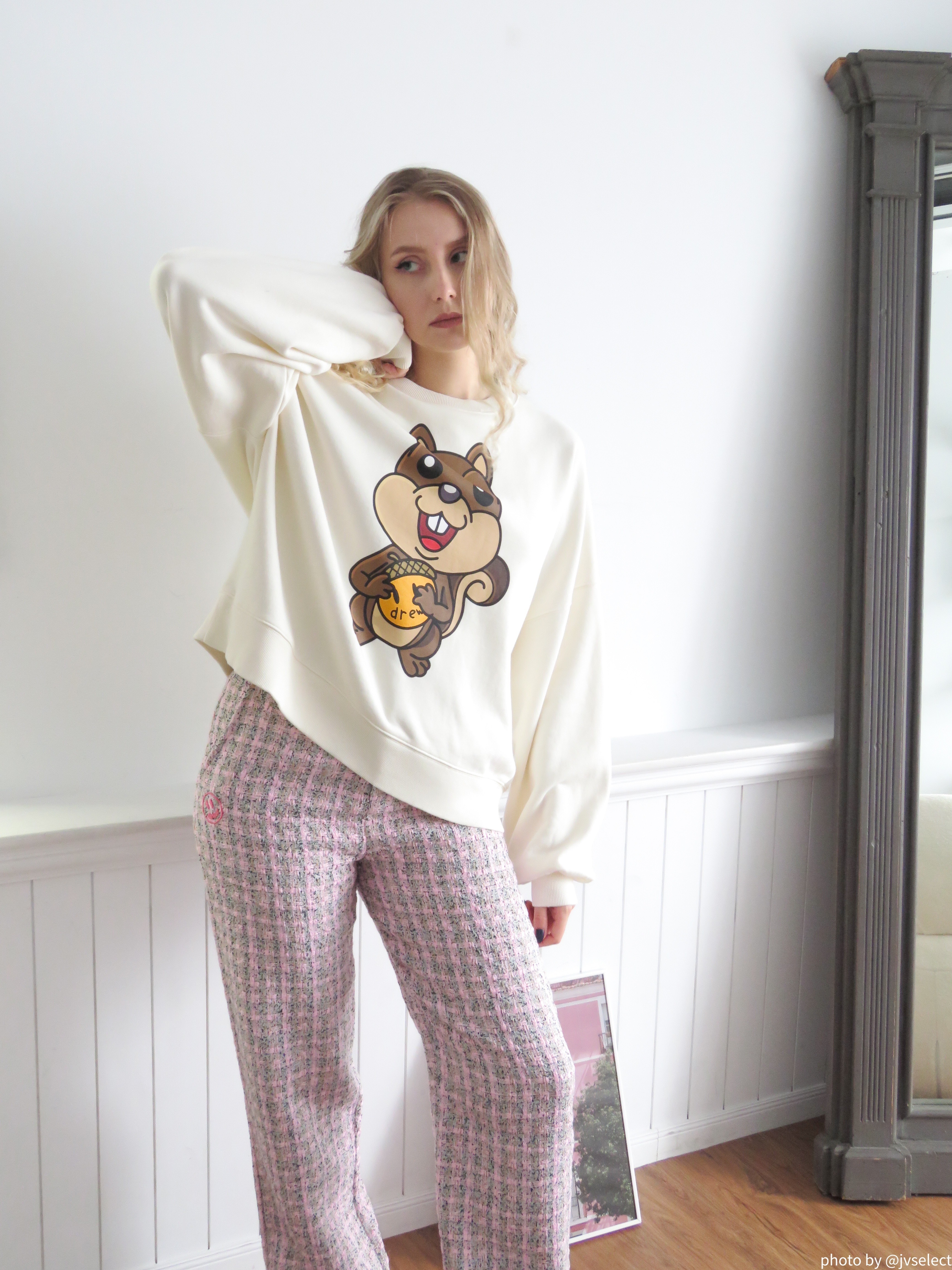 パンツ Drew House Pink Boucle Skate Pants Drew house Boucle Relaxed Fit Chino - Pink