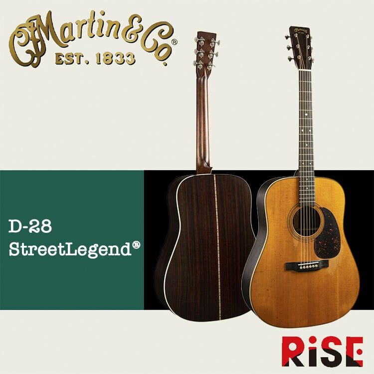 又昇樂器.音響】美廠Martin D-28 StreetLegend 仿舊雲杉全單板木吉他含 