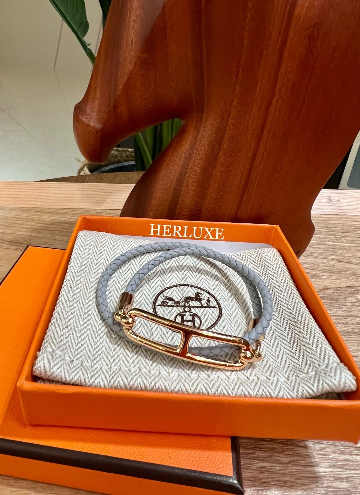 Roulis double tour tress bracelet 8U bleu glacier CD T3