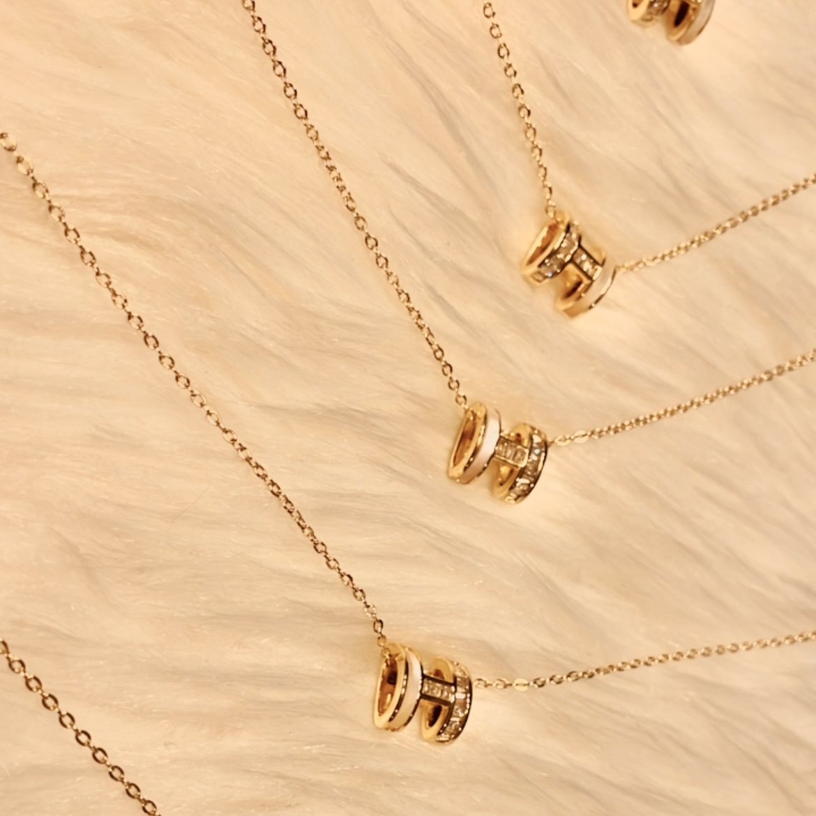 H白金鑽母貝項鍊