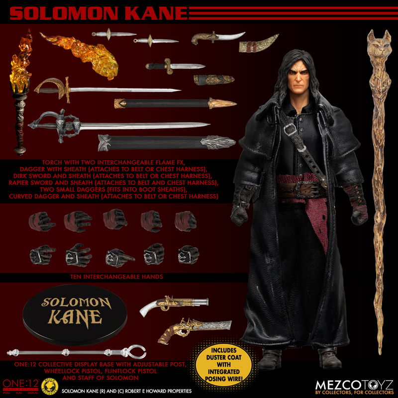 (In Stock) Mezco ONE:12 Solomon Kane (Sealed)