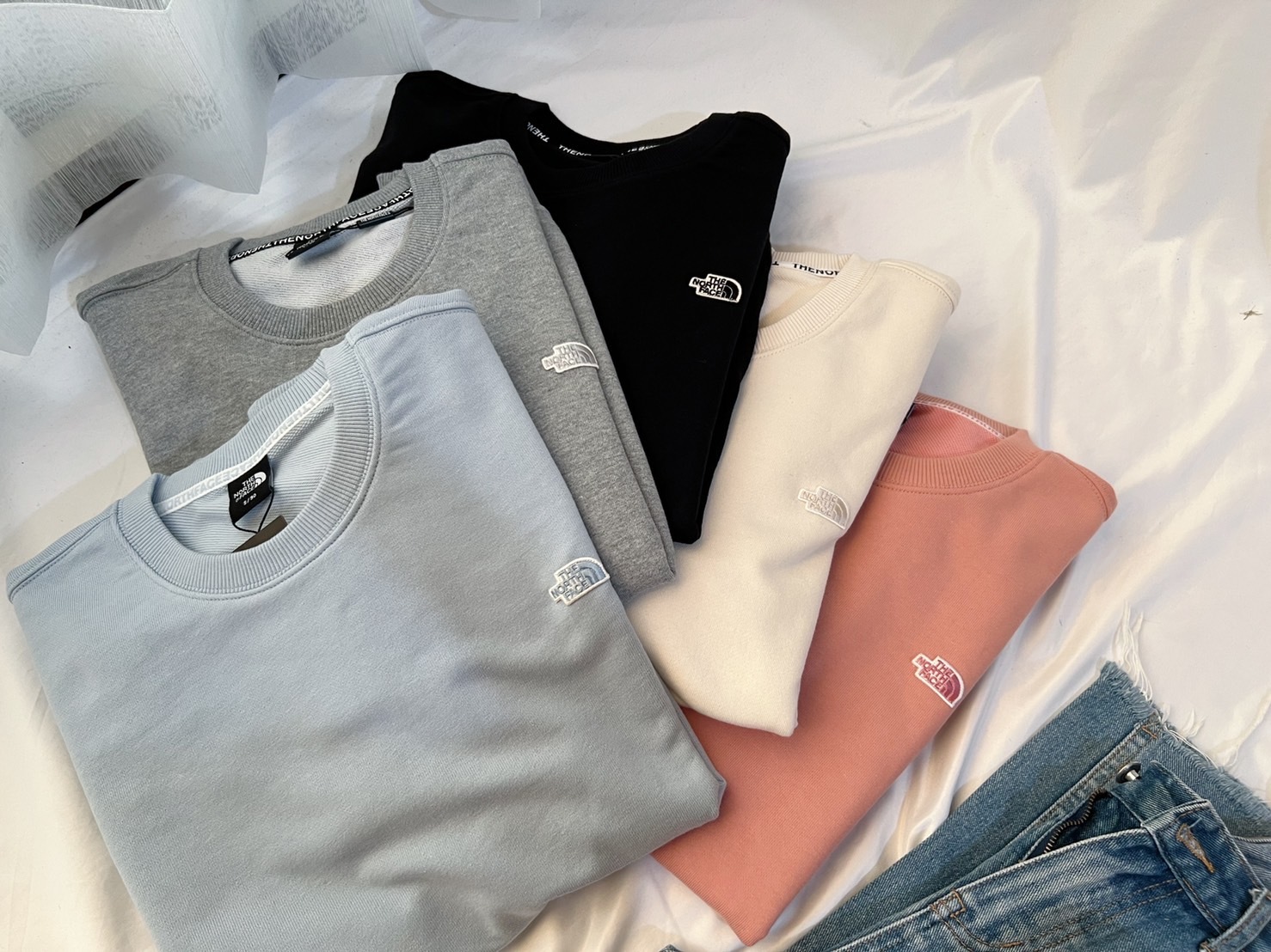 THE NORTH FACE 刺繡北臉大學T