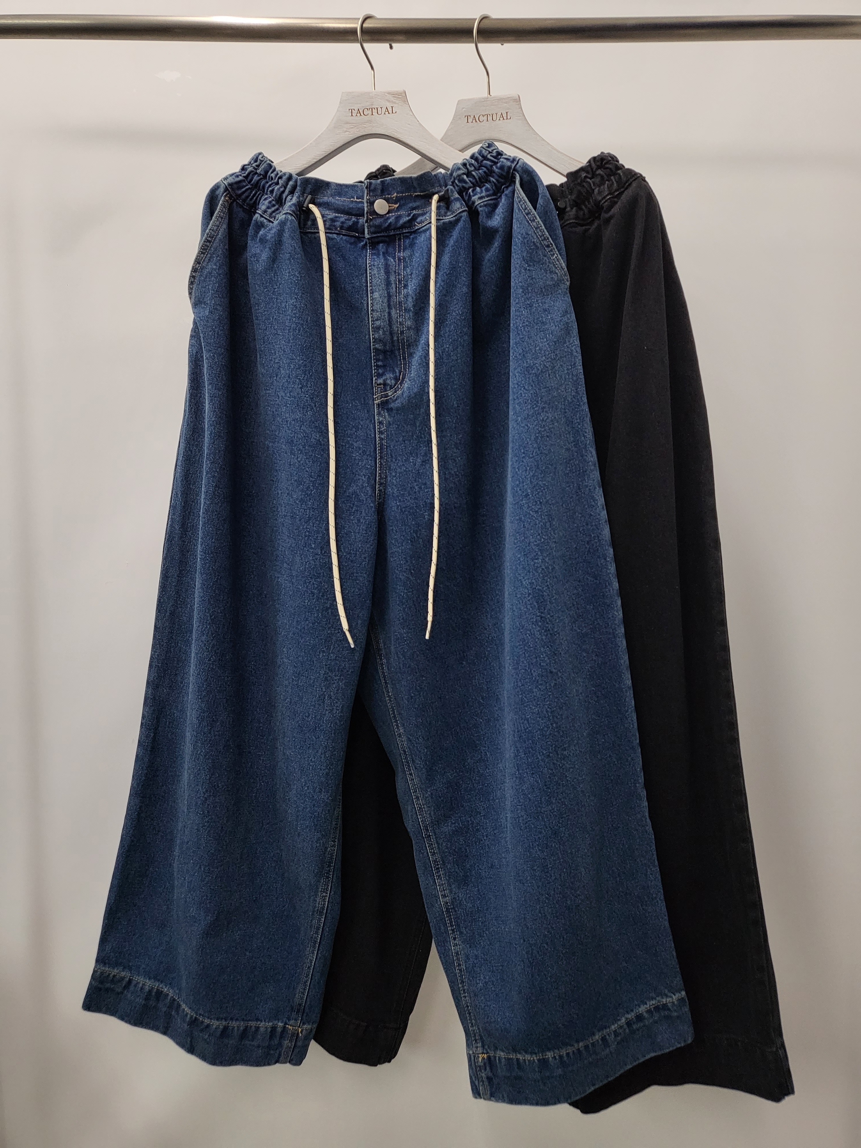 淨色鬆身牛仔褲 P2622