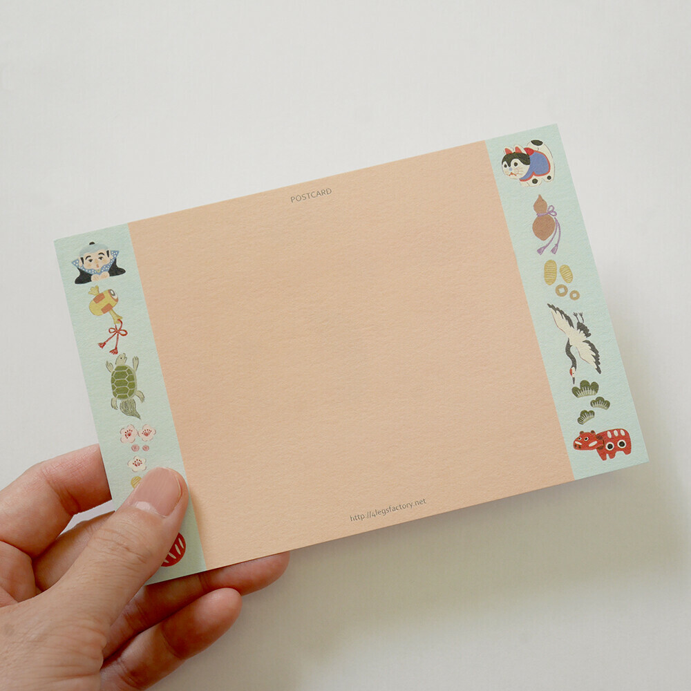 招財貓 貓咪繪本明信片｜日本 4legs