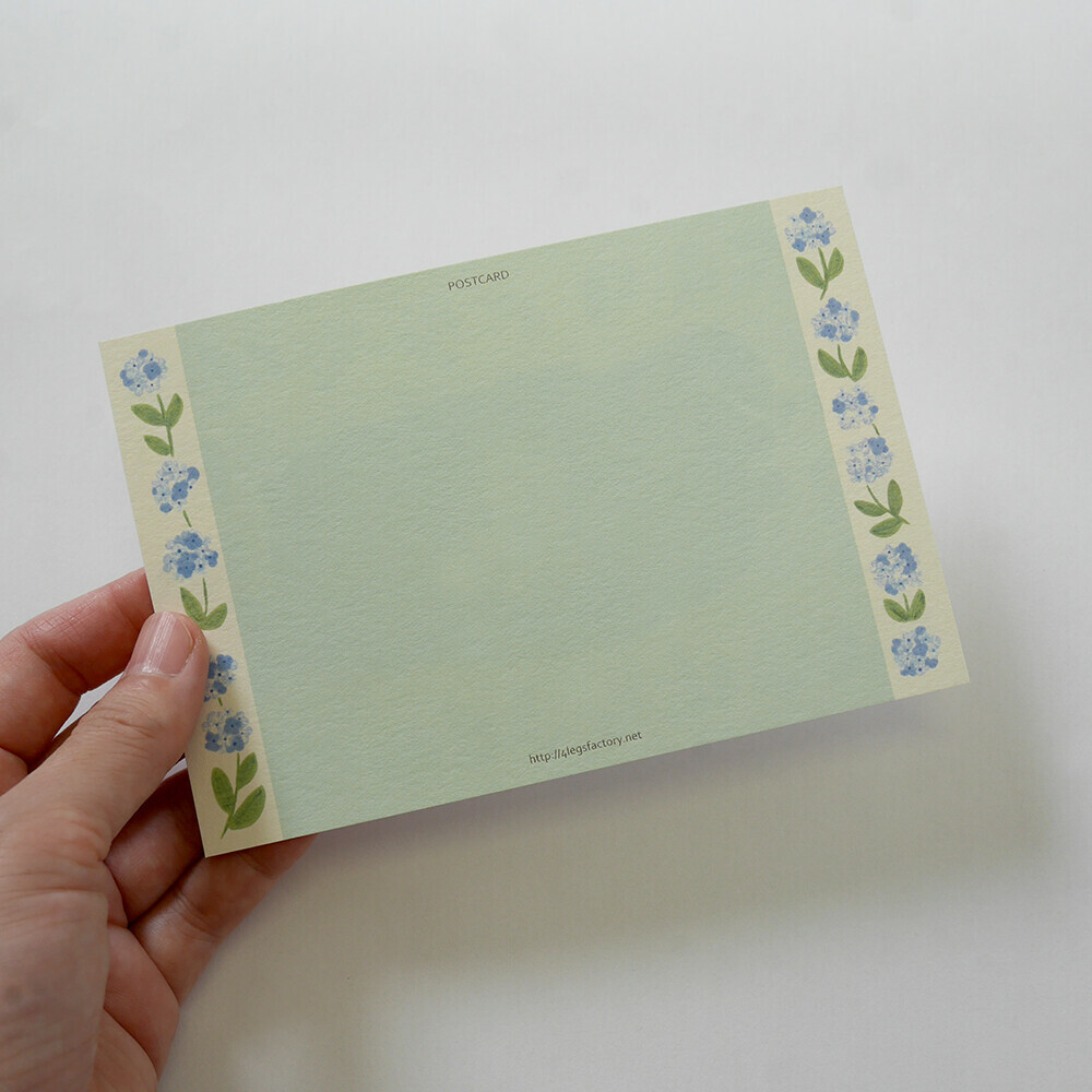 黑毛 貓 貓咪繪本明信片｜日本 4legs