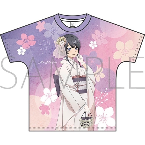 MOVIC預訂2023/12月 劇場アニメ「青春ブタ野郎はランドセルガールの夢を見ない」　フルグラフィックTシャツ　桜島麻衣　おでかけ（春＆夏ver.）