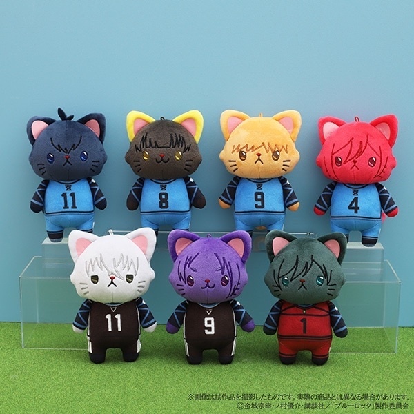 MOVIC 預訂2024/1月 ブルーロック　withCAT　アイマスク付きぬいぐるみキーホルダー