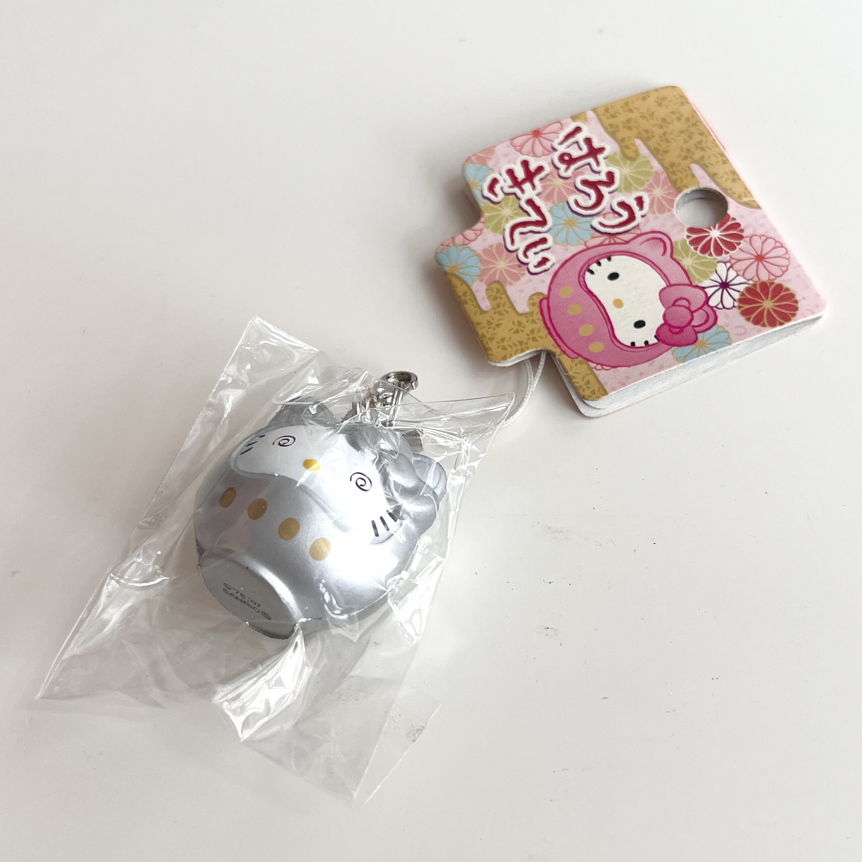 Rare Hello Kitty in DARUMA squishy (silver)