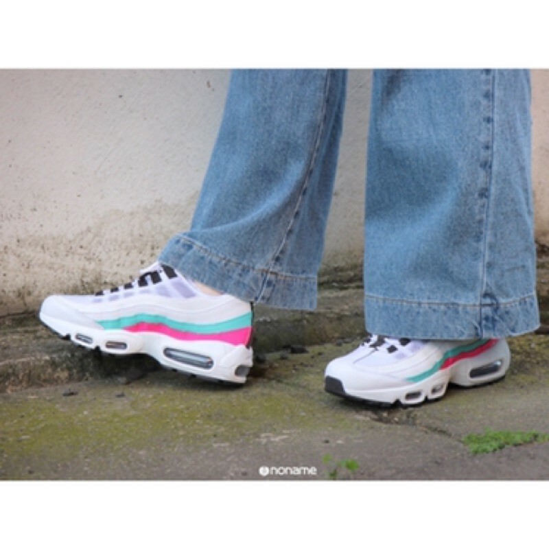 💥出清特價💥 NIKE AIR MAX 95 PREMIUM 南灣配色 白粉綠 (女款)