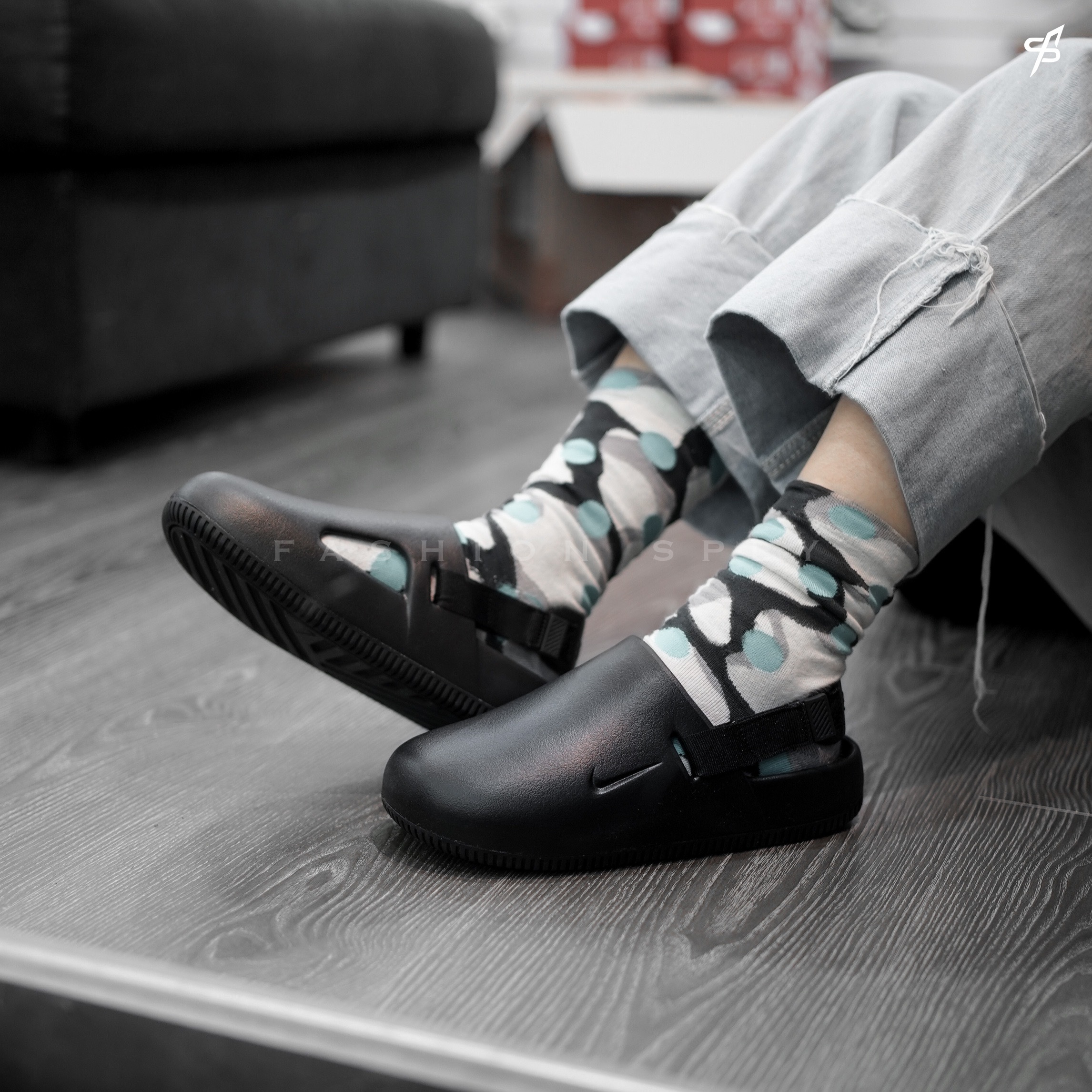 W Nike Calm Mule Black 全黑 涼鞋 FB2185-001