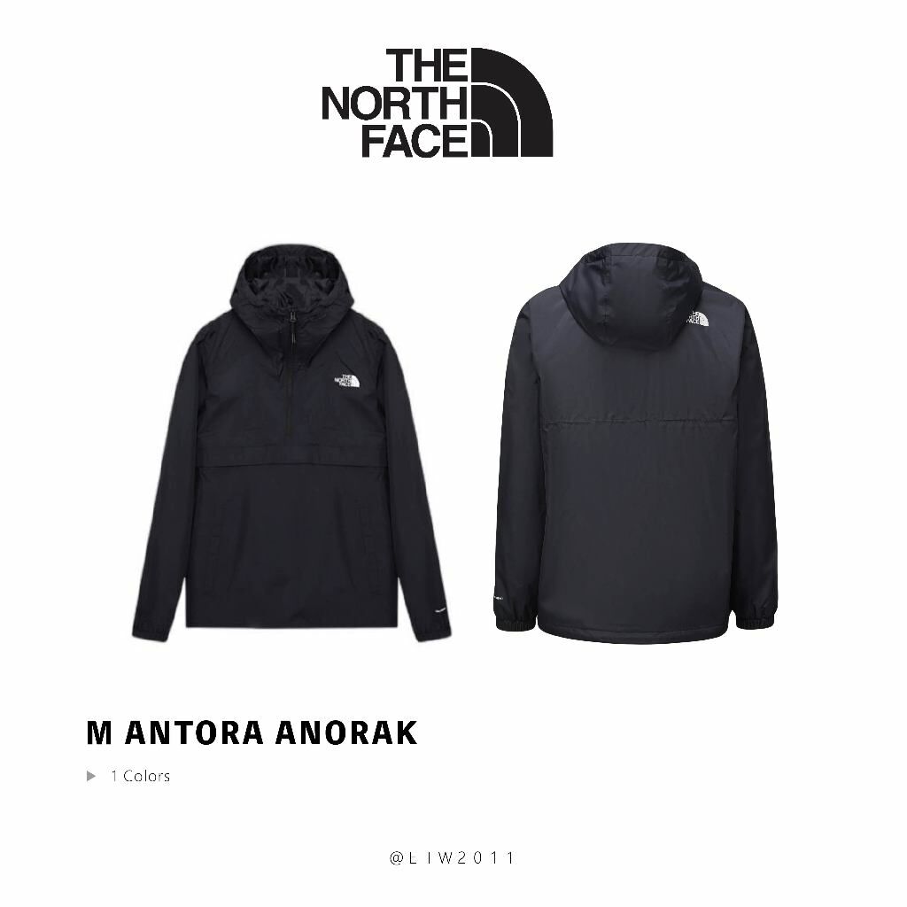 ☆ETW☆【EASY TO WEAR】The North Face m antora anorak  衝鋒衣 黑 防風 防水