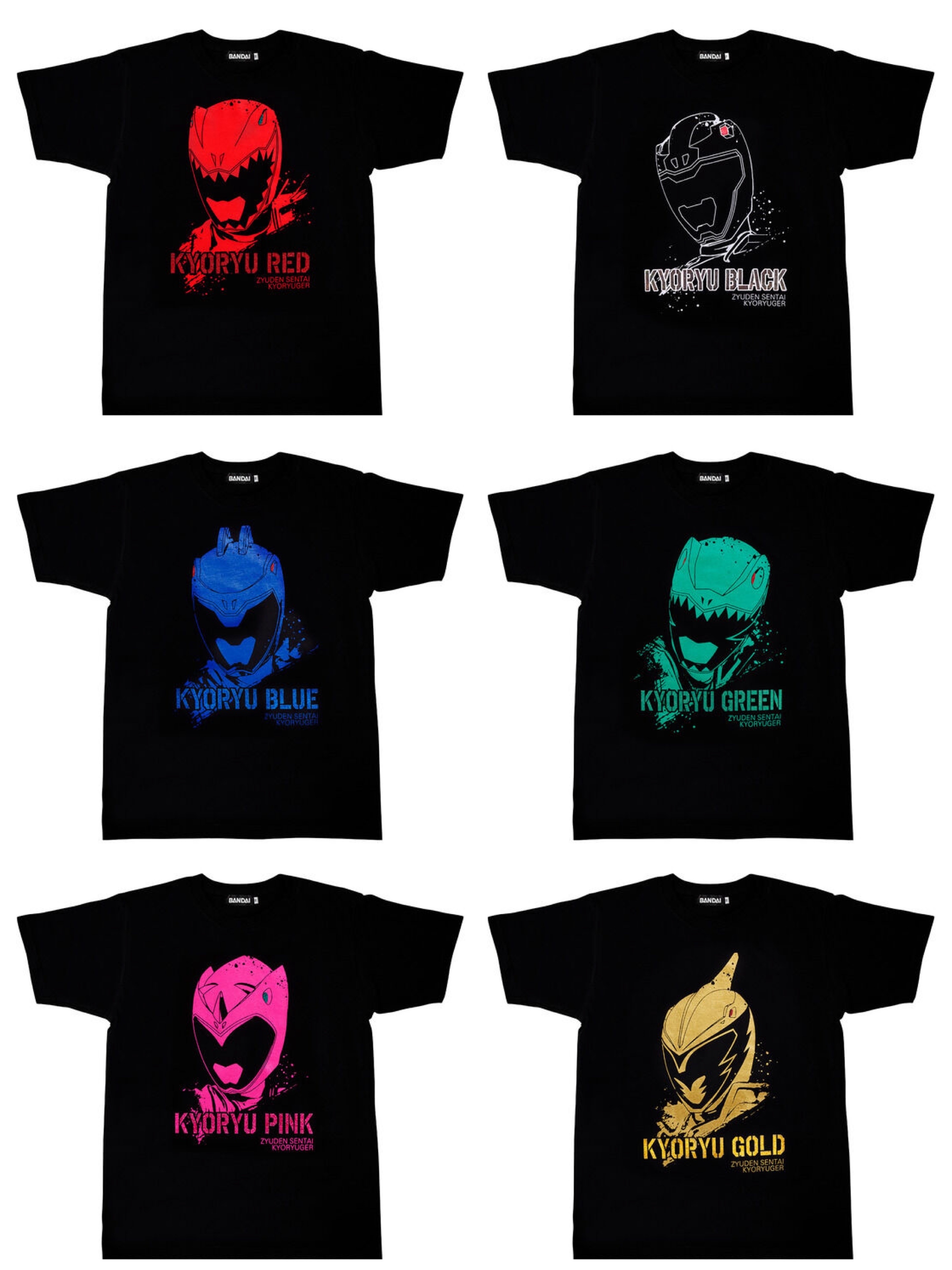 Pbandai 預訂2023/12月 獣電戦隊キョウリュウジャー 10thTシャツ