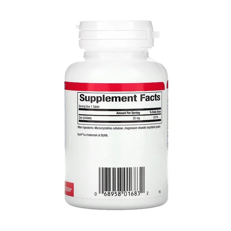 Natural Factors, Zinc Chelate, 25 mg, 90 Tablets