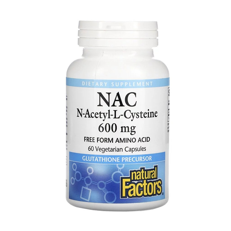 Natural Factors NAC 600 mg ,60 Veg Capsules