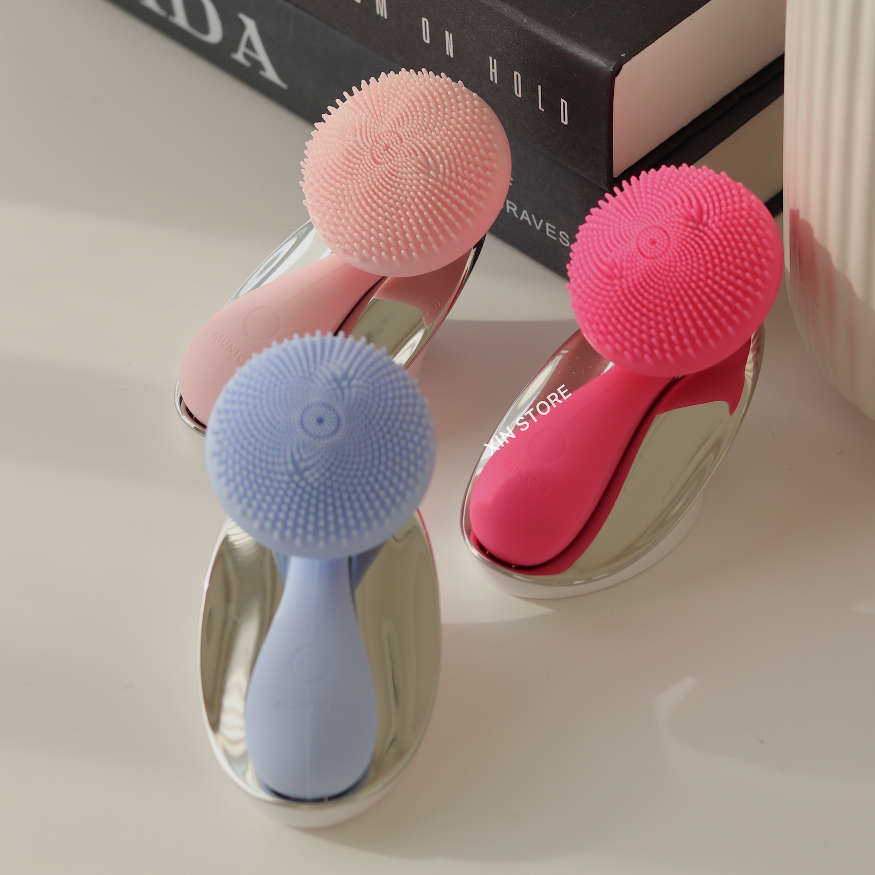 <限時開團!!>Munichi 沐尼黑 親膚磁珠潔面儀 美容儀 洗臉機 聲波 潔膚儀 毛孔清潔 四色