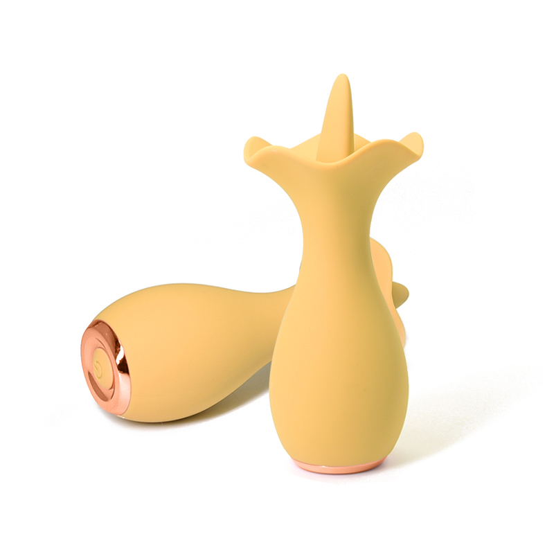 Tongue-shaped licking vibrator