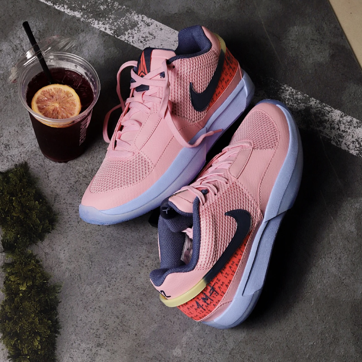 Nike JA 1 Soft Pink Diffused Blue 淺粉藍 莫蘭特 灰熊 實戰籃球鞋