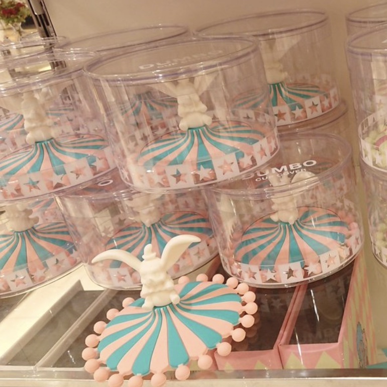 【24H出貨】日本𝗙𝗿𝗮𝗻𝗰𝗳𝗿𝗮𝗻𝗰 𝗫 𝗗𝗶𝘀𝗻𝗲𝘆 小飛象杯蓋(粉藍)