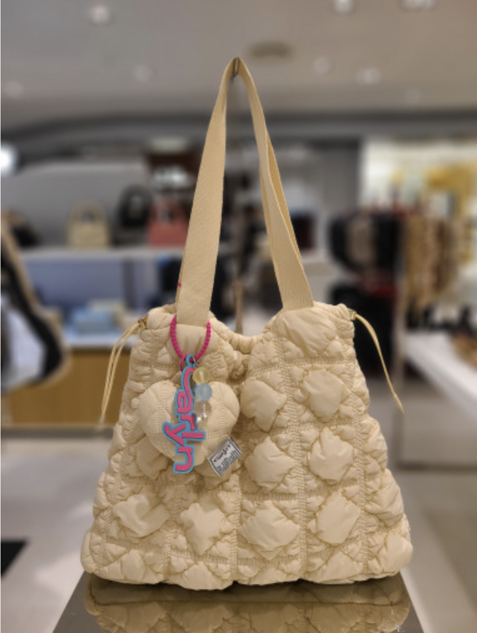 韓國Carlyn Weekender 3 Colours Bag + Cotton Heart Bag Cha