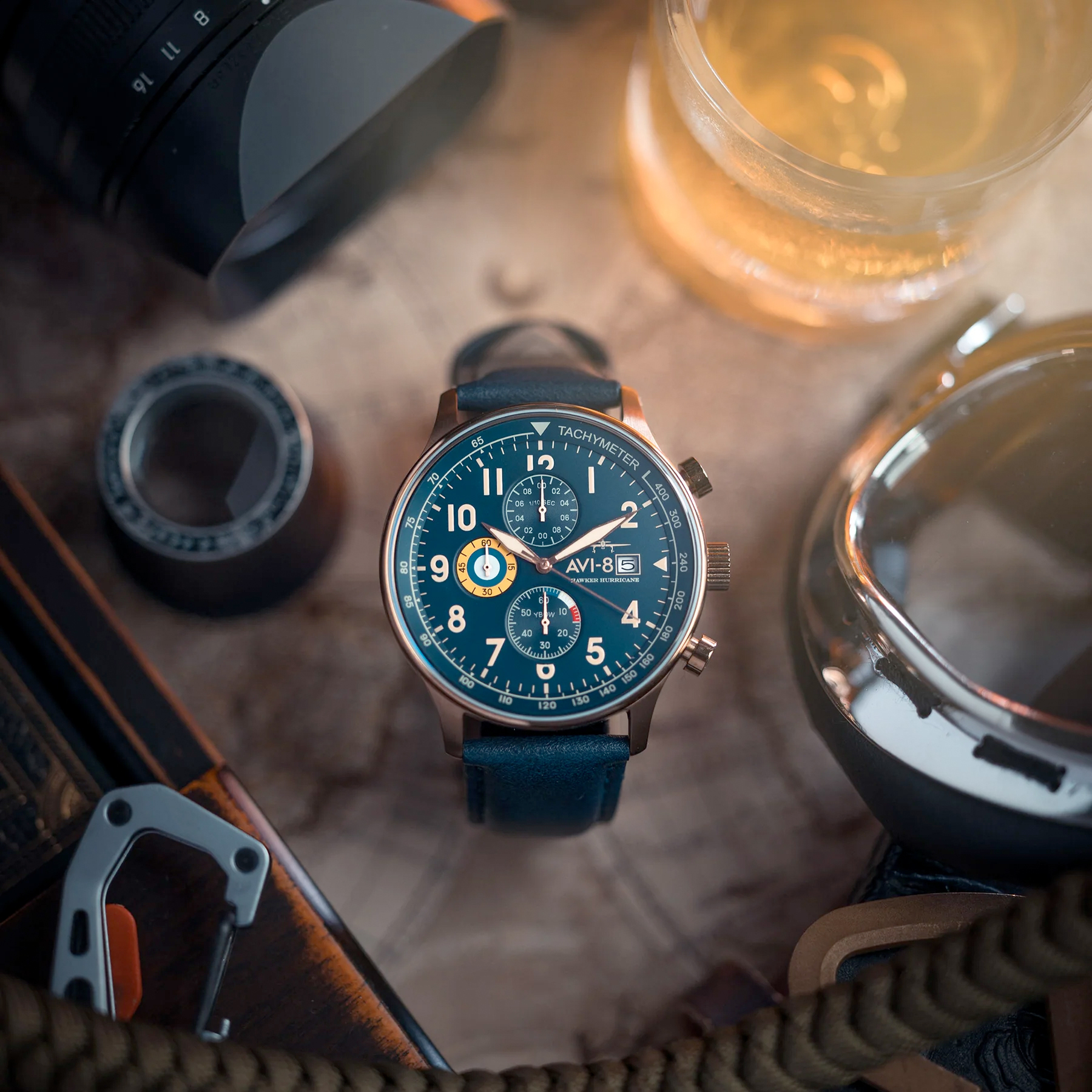 AVI-8 Hawker Hurricane Chronograph Regent Blue AV-4011-0Q