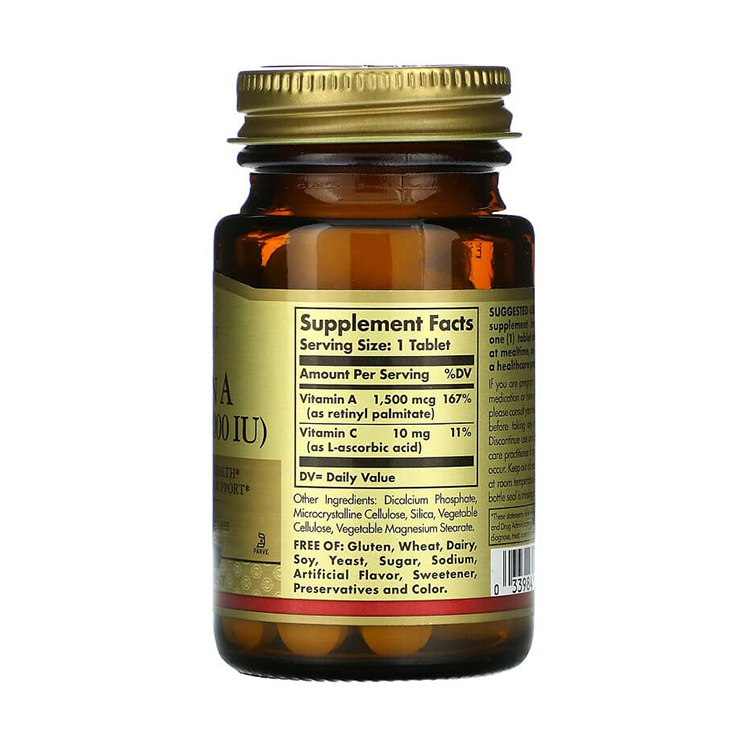 Solgar, Dry Vitamin A, 1500 mcg , 100 Tablets