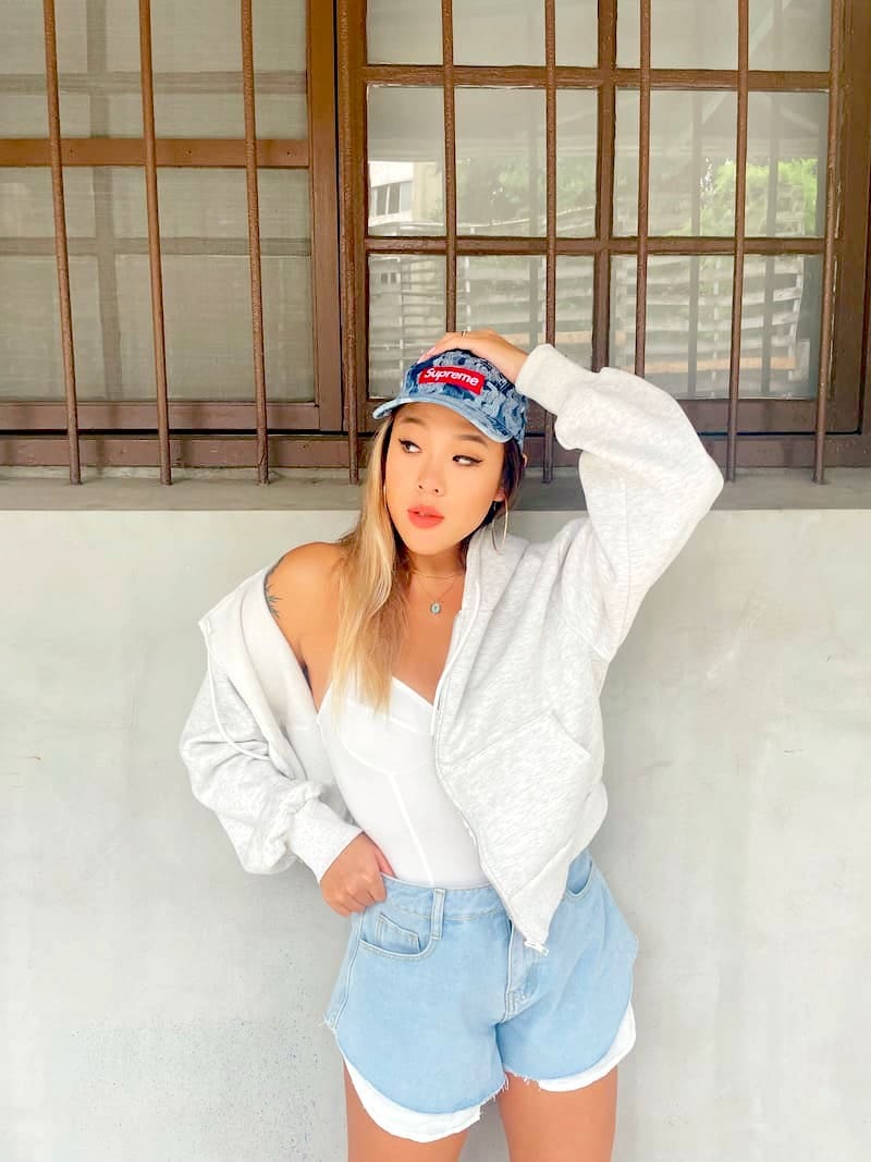 美式棉質短版連帽外套