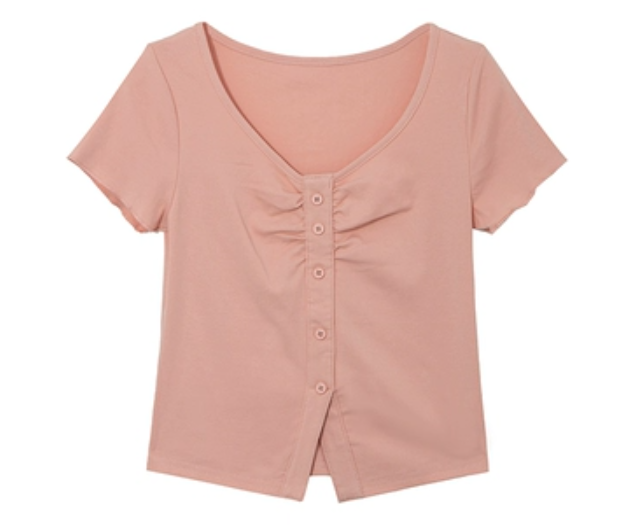 Simple slimming T-shirt top