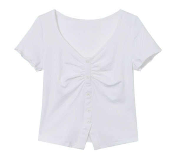 Simple slimming T-shirt top