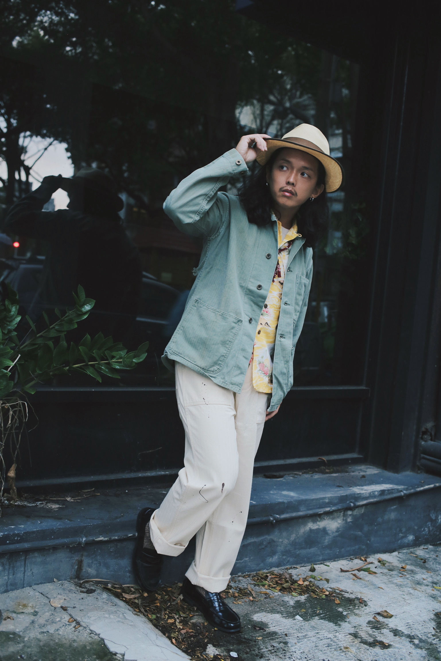 40s WWII USMC HBT P47 Shirt Jacket / 美國海軍陸戰隊公發P47野戰襯衫