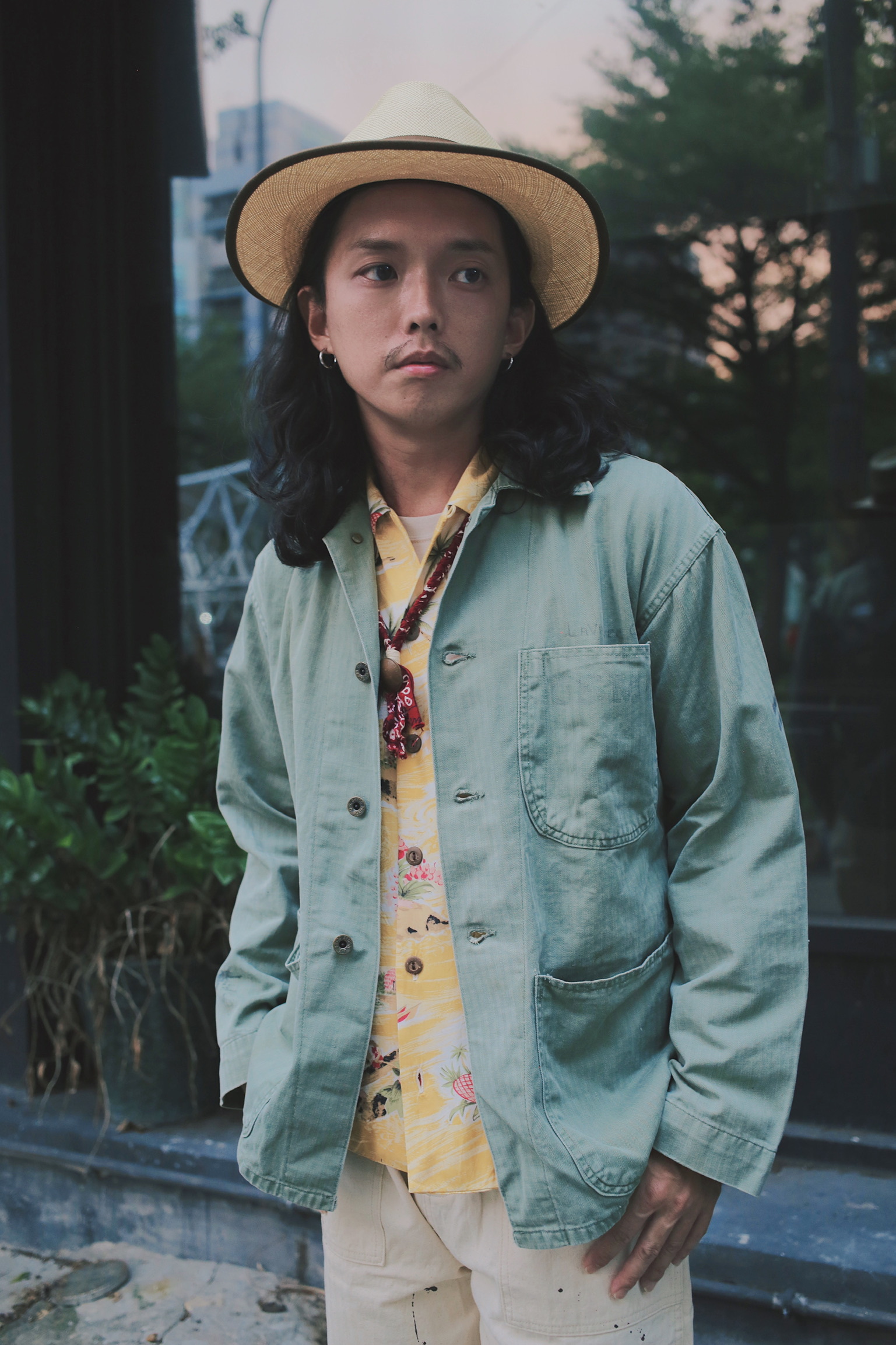 40s WWII USMC HBT P47 Shirt Jacket / 美國海軍陸戰隊公發P47野戰襯衫