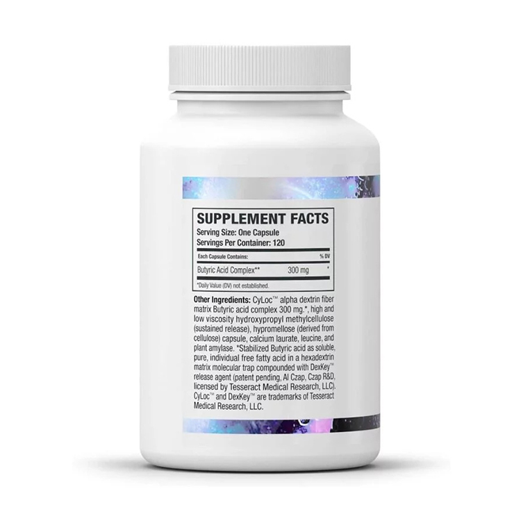 Tesseract Medical Research ProButyrate Butyric Acid Complex 300mg,120 Veg Capsules