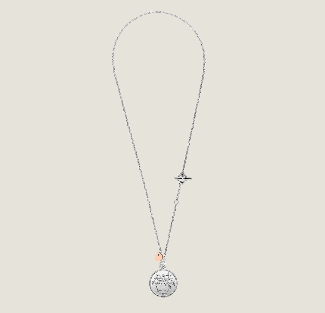 Hermes Ex-Libris necklace, medium model 頸鏈