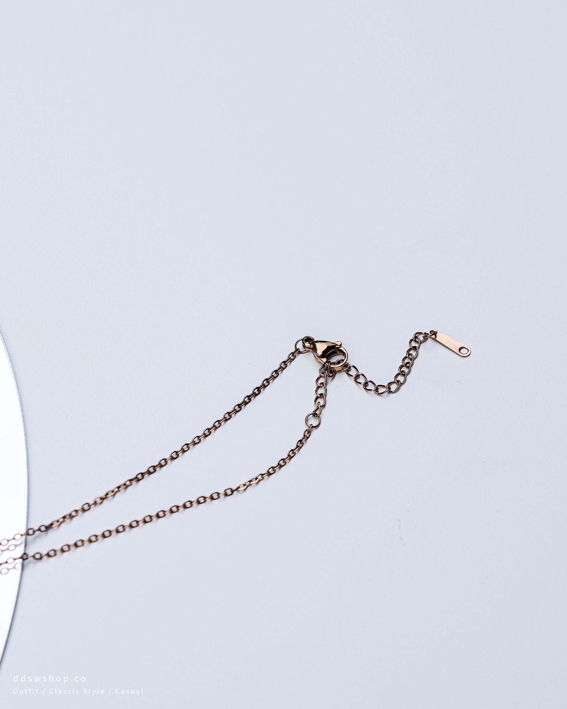 D.ecorate 雙環吊墜鎖骨項鍊