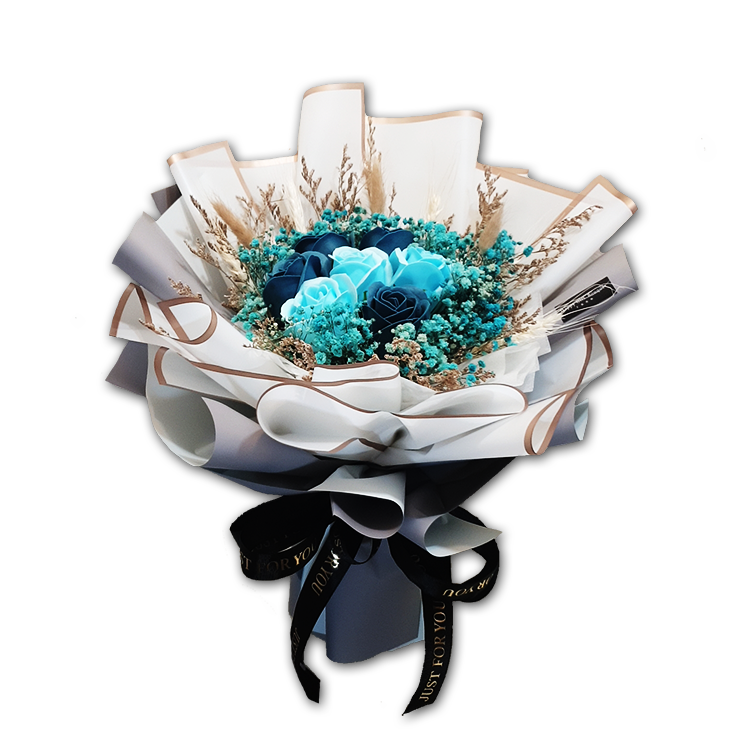 你就是我遇見最美好的事~三朵七朵玫瑰香皂花乾燥花束,桃園花店,幸福禮物婚禮小物Meet your beauty~Three seven rose soap flowers dry bouquet, Taoyuan florist