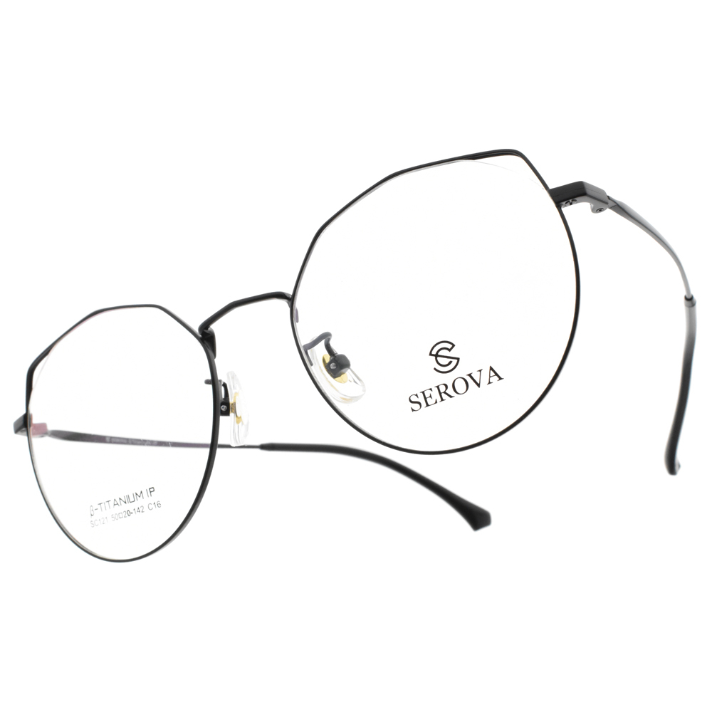 【SEROVA】SC121 (二色) 古典多邊框光學眼鏡