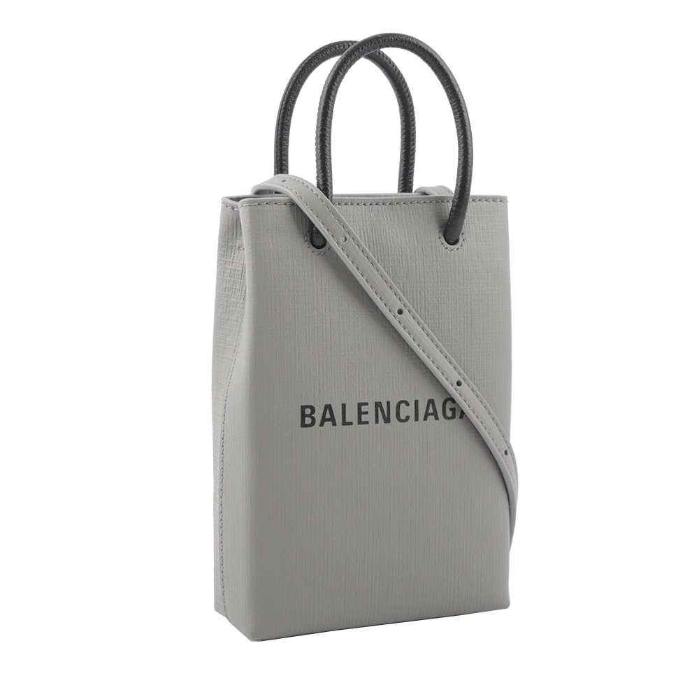 【BALENCIAGA】Logo購物手機袋