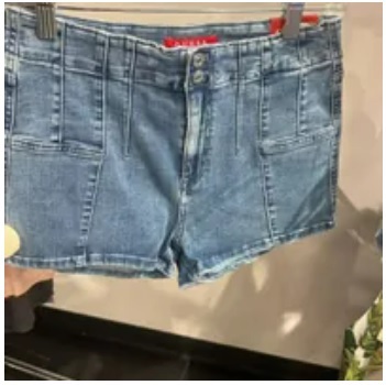 [S] GUESS DELLA HR CORSET SHORT,MEDIUM WASH, Q3VD22D4L00-MEDIUM WASH [FINAL SALE] (SGU470)