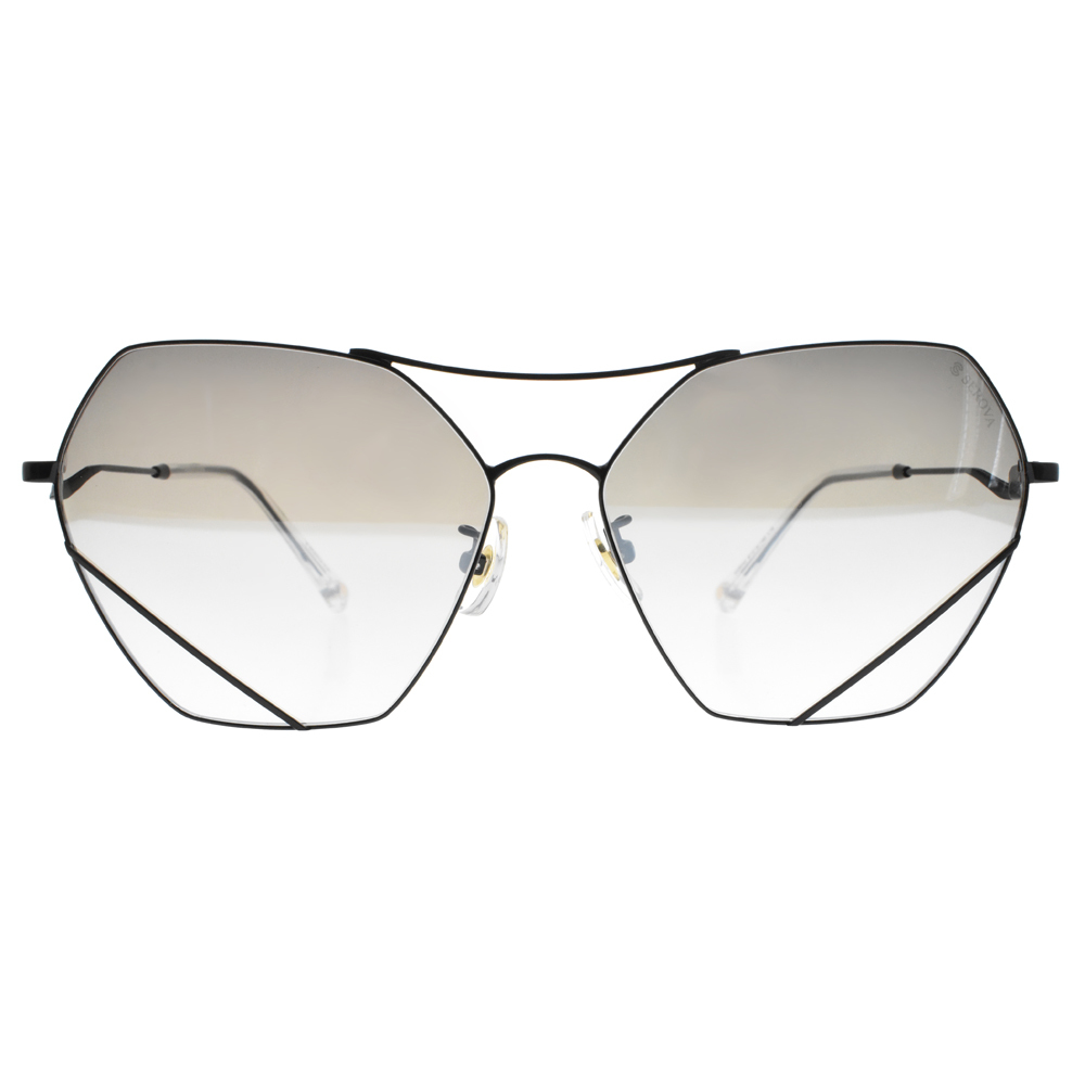 【SEROVA】SS9045 C16 韓系雙槓多邊框太陽眼鏡