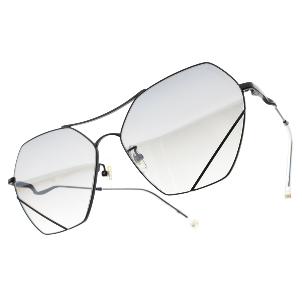 【SEROVA】SS9045 C16 韓系雙槓多邊框太陽眼鏡