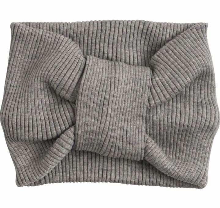 MINIMALISMA 羅紋髮帶Bi - Grey Melange 灰