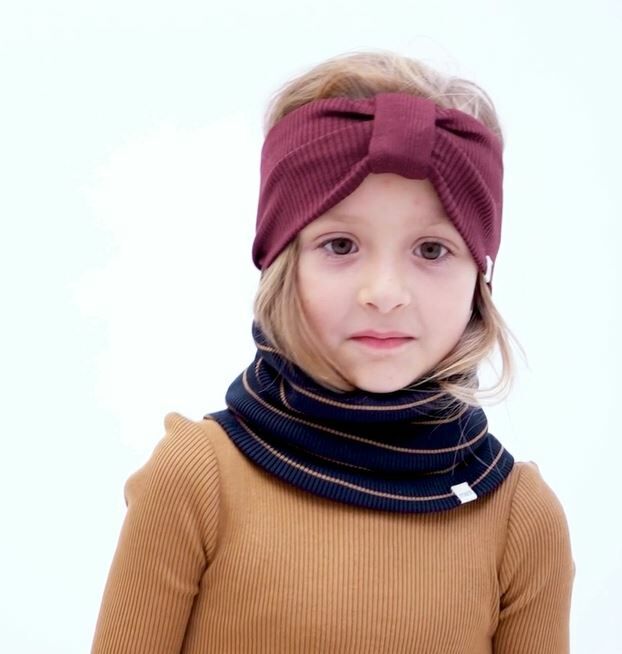 MINIMALISMA 羅紋髮帶Bi - Ruby Red 寶石紅