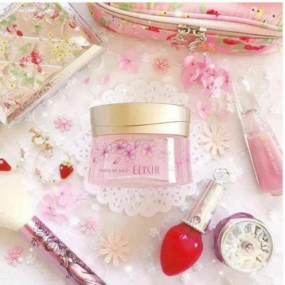Shiseido - ELIXIR 🌸櫻花限定免洗睡眠面膜 🌸105g