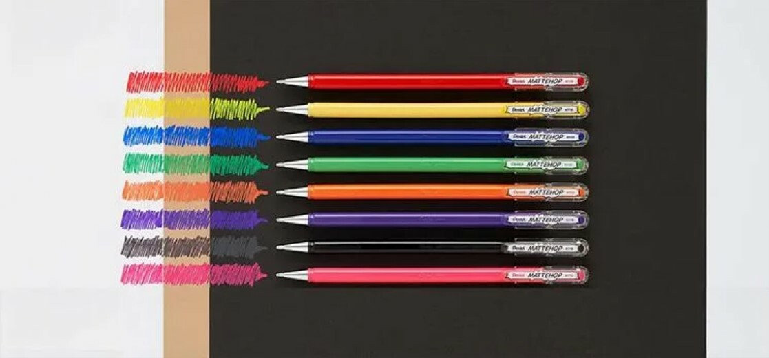 繽紛高彩 細字 牛奶筆｜Pentel 日本